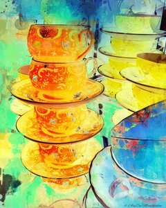 Orange and Gold Stack, 2014, (digitální kombinovaná mediální fonografie)